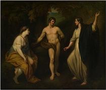 Choice of Hercules between Virtue and Pleasure - Benjamin West