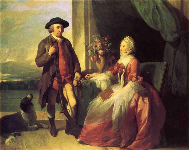 Mr. Robert Grafton and Mrs. Mary Partridge Wells Grafton, 1773 - Бенджамин Уэст