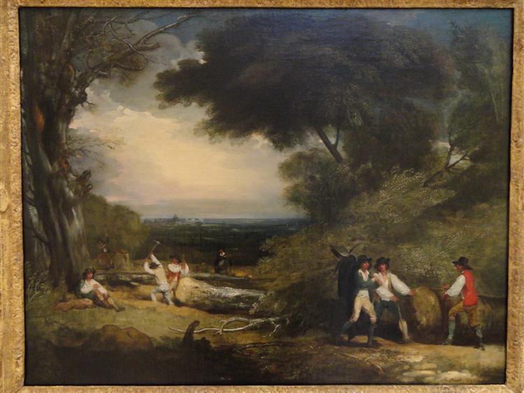 Woodcutters in Windsor Park, 1795 - Бенджамин Уэст