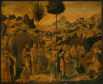 The Raising of Lazarus - Беноццо Гоццолі