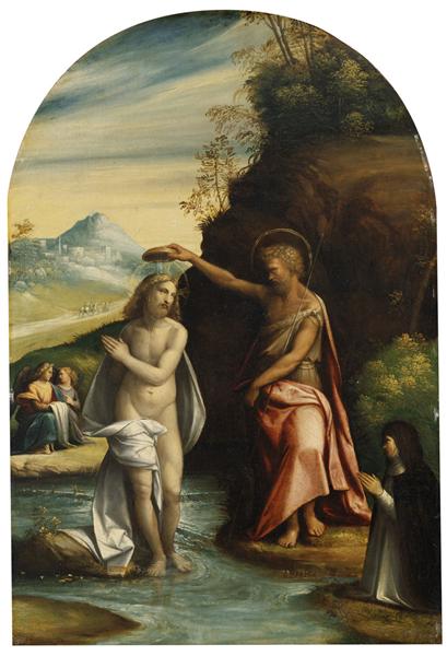 Baptism of Christ, 1525 - Бенвенуто Тизи