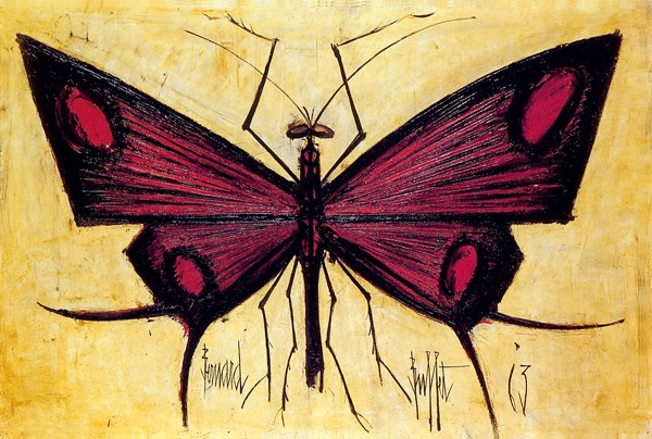 Le Museum: Le papillon rouge, 1963 - Бернар Бюффе