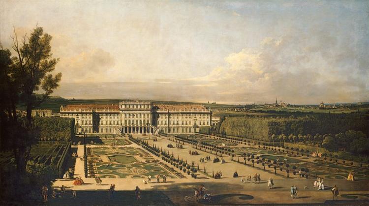 Imperial summer palace of Schönbrunn, garden façade, 1758 - Bernardo Bellotto