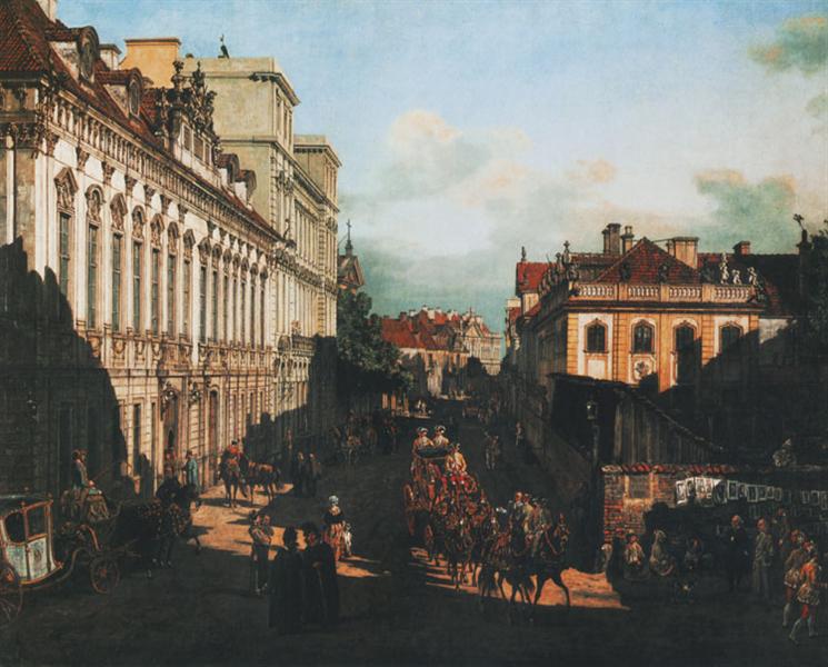 Miodowa Street, 1777 - Bernardo Bellotto