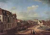 View of the Square of Zelazna Brama, Warsaw - Бернардо Беллотто