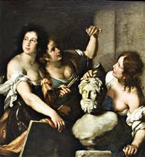 Allegory of Arts - Bernardo Strozzi