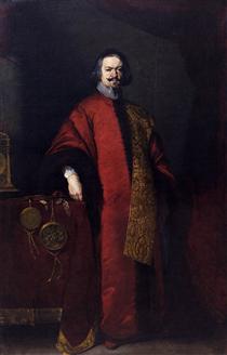 Portrait of the Knight Giovanni Grimani - Bernardo Strozzi