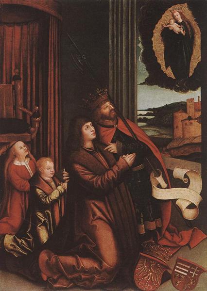 St. Ladislas Presents Wladislav II and His Sons to the Virgin, 1511 - 1512 - Бернхард Штрігель