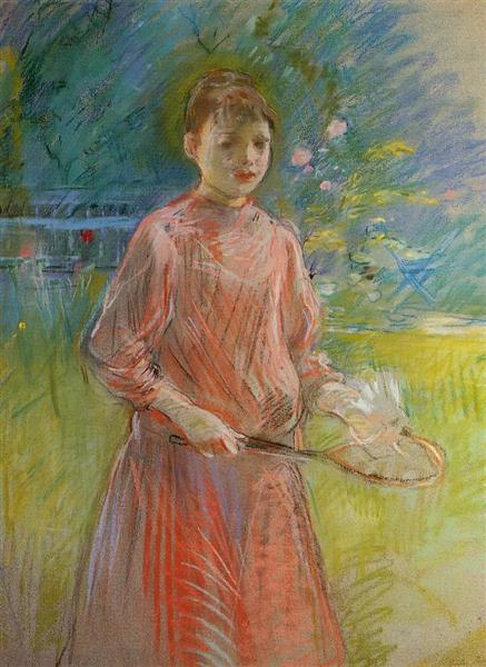 Girl with Shuttlecock (also known as Jeanne Bonnet), 1888 - Berthe Morisot