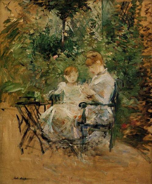 In the Garden, c.1885 - Berthe Morisot