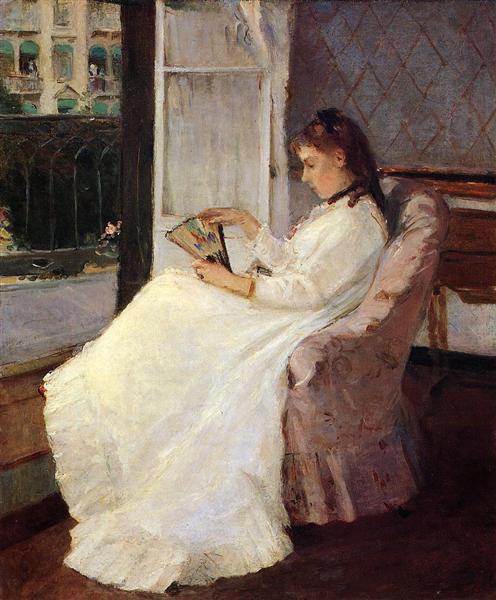 The Artist's Sister at a Window, 1869 - 貝爾特·莫里索