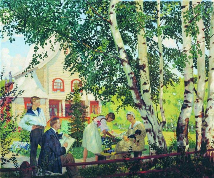 At Home, 1914 - 1918 - Boris Kustodiev