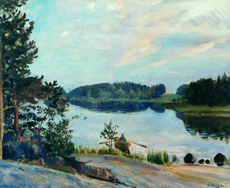 Forest Lake in the Konkol, 1917 - Boris Koustodiev