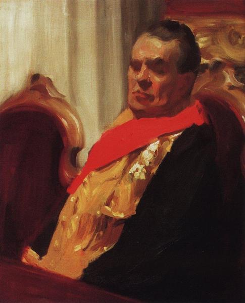 Portrait of A.A. Polovtsev, 1902 - 1903 - Борис Кустодієв