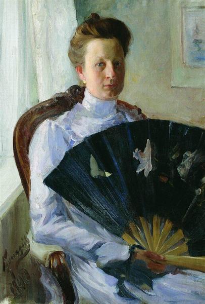 Портрет А.Н.Протасовой, 1900 - Борис Кустодиев