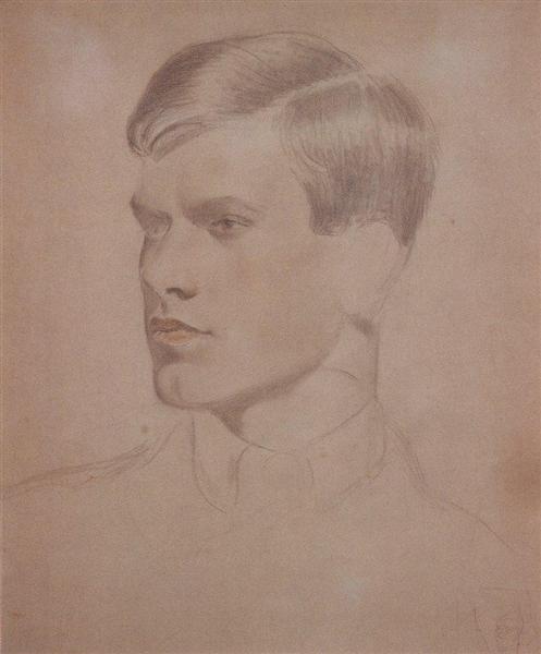 Portrait of K.B. Kustodiev, 1921 - Борис Кустодієв
