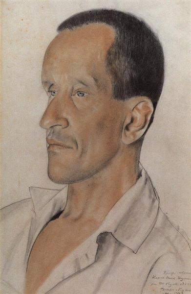 Portrait of Konstantin Nicolayevich Igumnov, 1923 - Borís Kustódiev