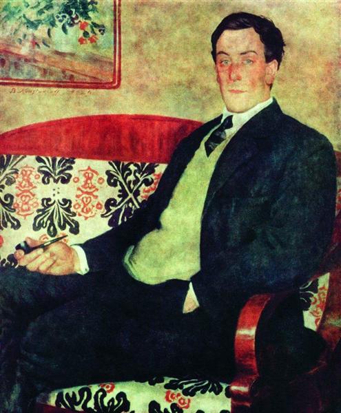 Портрет Петра Леонидовича Капицы, 1926 - Борис Кустодиев