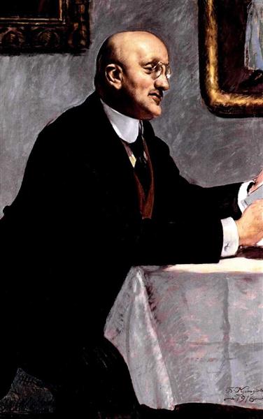 Portrait of the Artist Igor Grabar, 1915 - Boris Michailowitsch Kustodijew