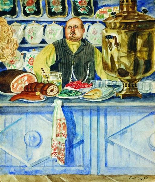 Restaurant Owner, 1920 - Boris Koustodiev