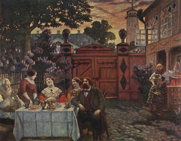 Чаепитие, 1913 - Борис Кустодиев
