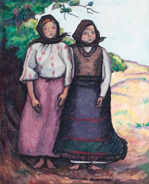 Two Sisters, 1915 - Camil Ressu