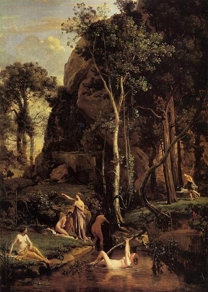 Diana Surprised at Her Bath, 1836 - Jean-Baptiste Camille Corot