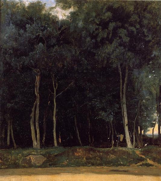 Fontainebleau, the Bas Breau Road, c.1830 - c.1835 - Camille Corot