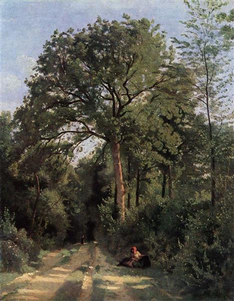 Forest Entrance at Ville d'Avray - Camille Corot
