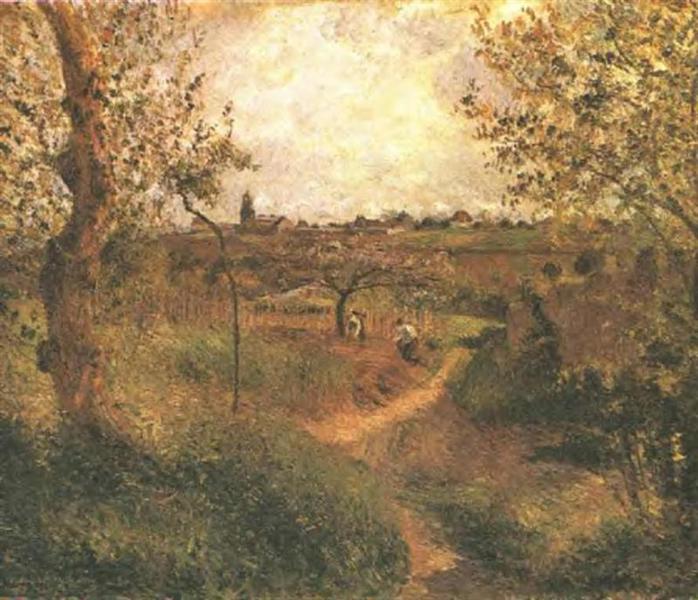 A Path Across the Fields, 1879 - Каміль Піссарро