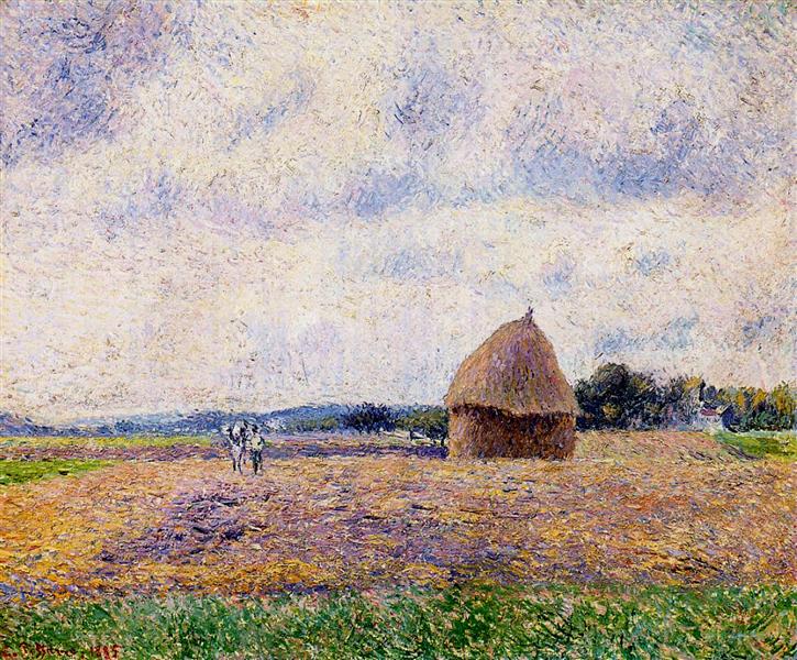 Haystack Eragny, 1885 - Camille Pissarro