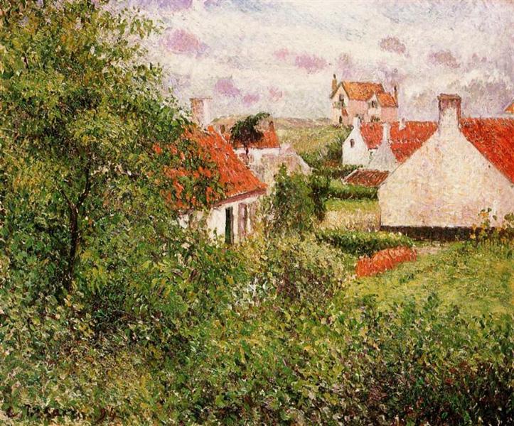 Houses at Knocke, Belgium, 1894 - Camille Pissarro