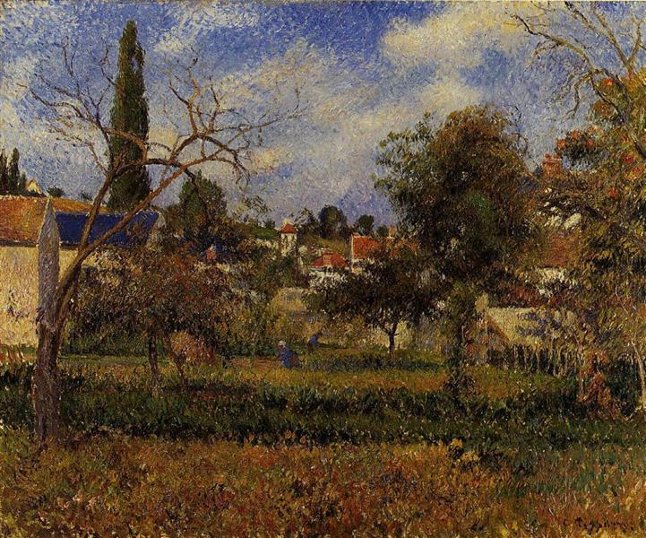 Kitchen Gardens, Pontoise, 1881 - Camille Pissarro
