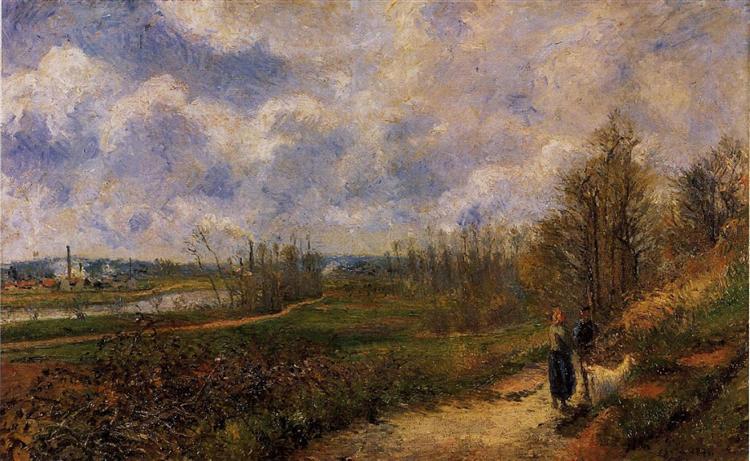 Path to Le Chou, Pontoise, 1878 - Камиль Писсарро