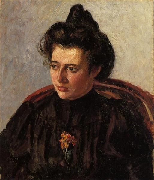 Portrait of Jeanne, c.1896 - 卡米耶·畢沙羅