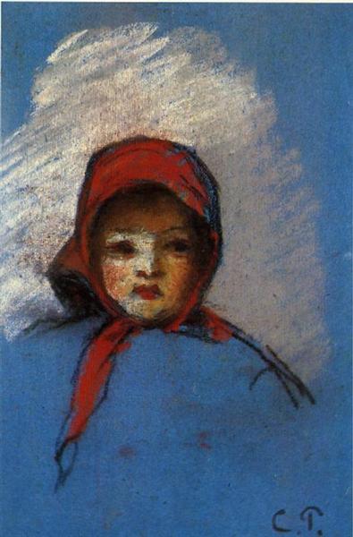 Portrait of Jeanne Rachel (Minette), 1872 - Камиль Писсарро