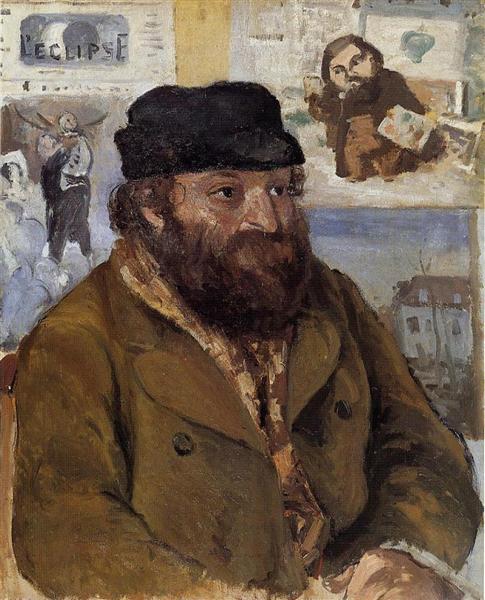 Portrait of Paul Cezanne, 1874 - Камиль Писсарро
