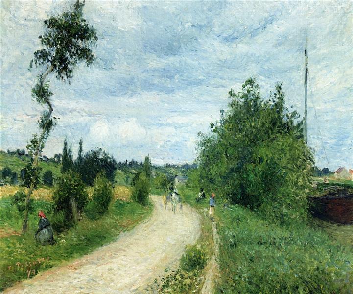 The Auvers Road, Pontoise, 1879 - Камиль Писсарро