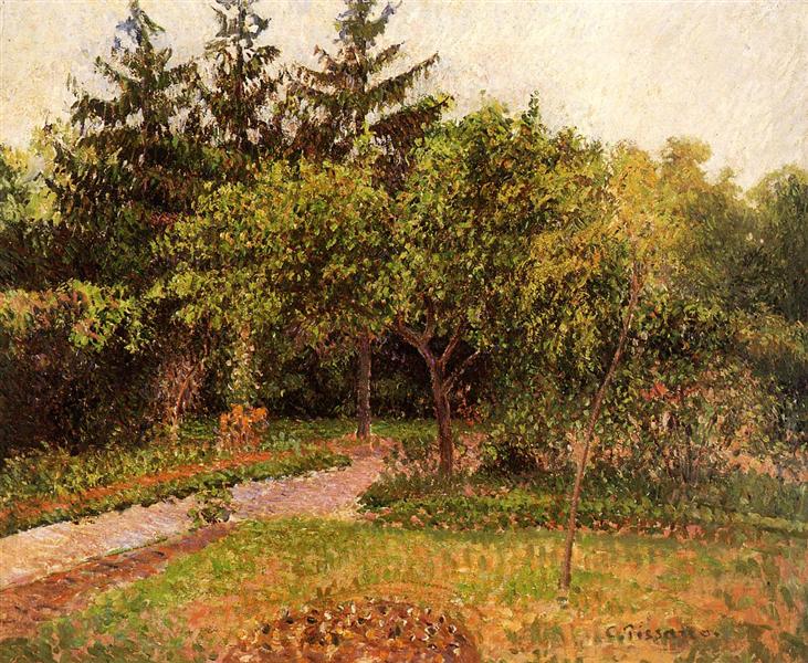 The Garden at Eragny, c.1895 - Каміль Піссарро