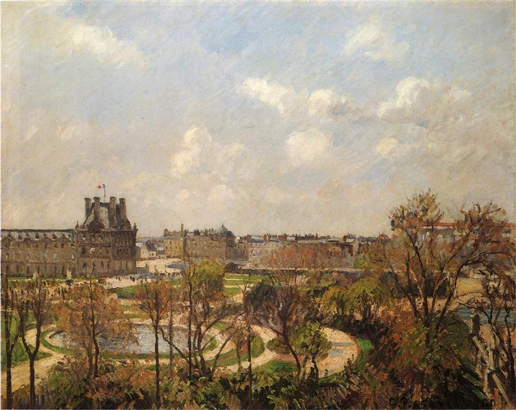 The Garden of the Tuileries, Morning, Spring, 1900 - 卡米耶·畢沙羅
