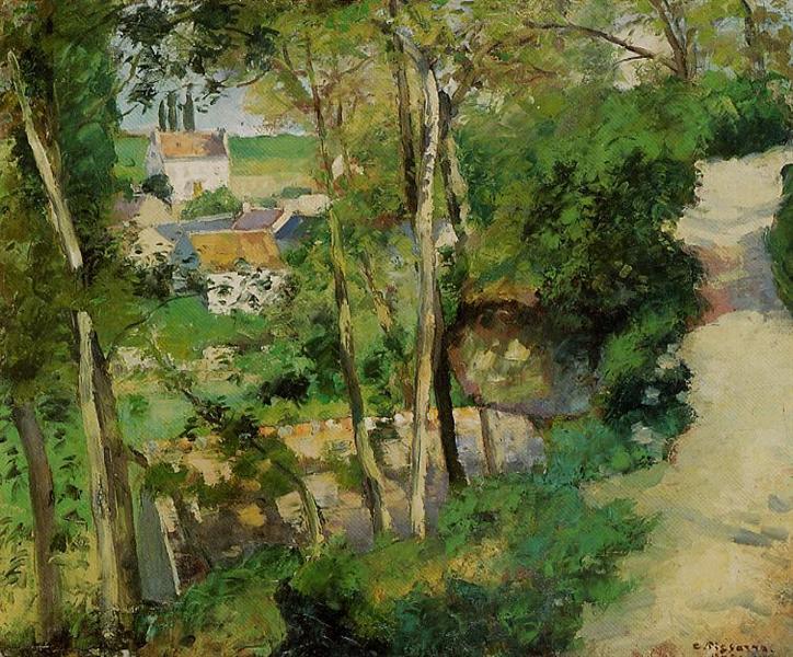 The Rising Path, Pontoise, 1875 - Камиль Писсарро