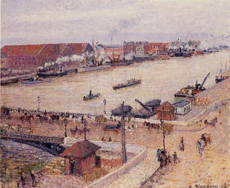 The Seine in Flood, Rouen, 1896 - 卡米耶·畢沙羅