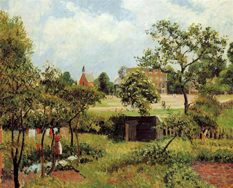 View Across Stamford Brook Common, 1897 - Каміль Піссарро