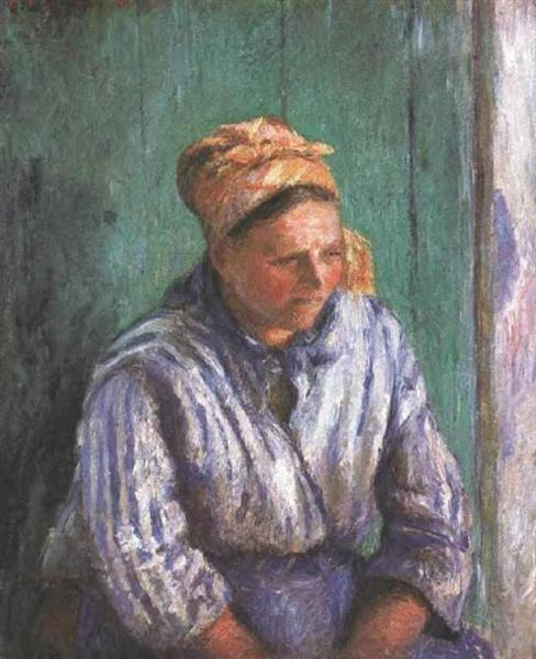 Washerwoman Study (also known as La Mere Larcheveque), 1880 - Camille Pissarro