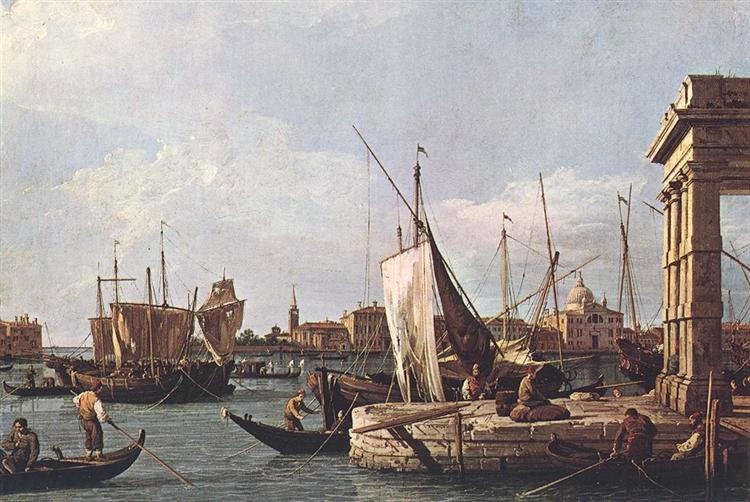 Die Dogana in Venedig, 1730 - Giovanni Antonio Canal