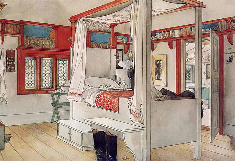 Daddy's Room, c.1895 - 卡爾·拉森