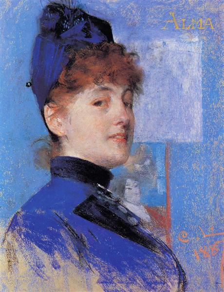 Portrait of Alma, 1887 - 卡爾·拉森