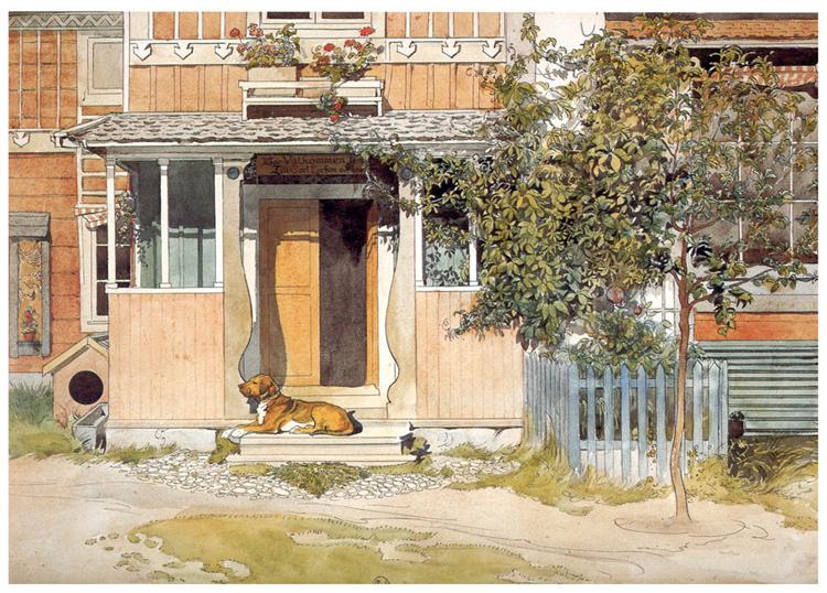 The Verandah, c.1895 - Carl Larsson