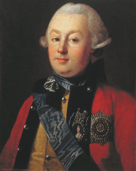 Retrato do Príncipe G.G. Orlov, 1768 - Carl-Ludwig Johann Christineck