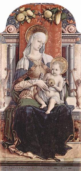 Enthroned Madonna, 1473 - Карло Кривелли